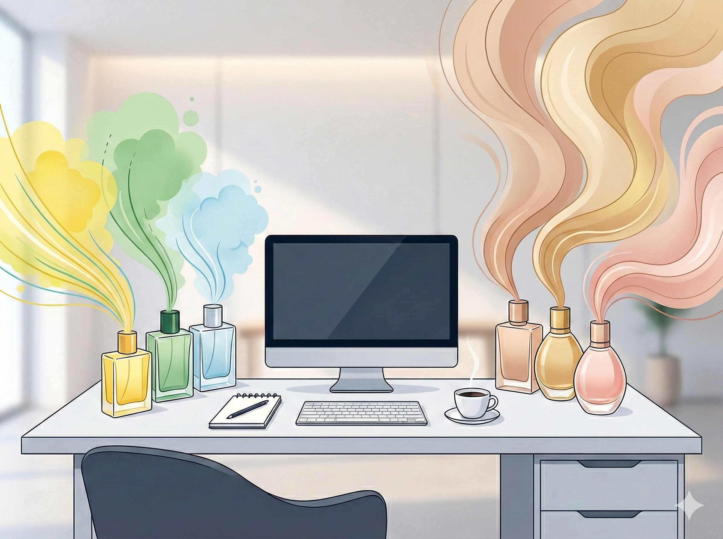 Slide Perfumes que aumentam sua produtividade no trabalho